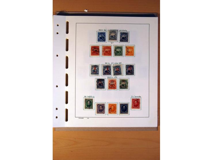 1866/1970, Dominikanische Republik, Guatemala, Kuba und Nicaragua, vorwiegend gestempelte Sammlungen, sauber aufgezogen in 5 