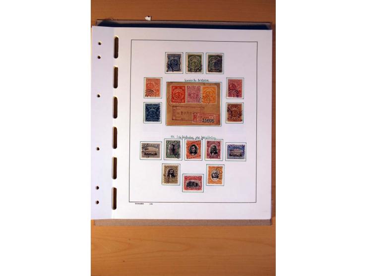 1866/1970, Dominikanische Republik, Guatemala, Kuba und Nicaragua, vorwiegend gestempelte Sammlungen, sauber aufgezogen in 5 