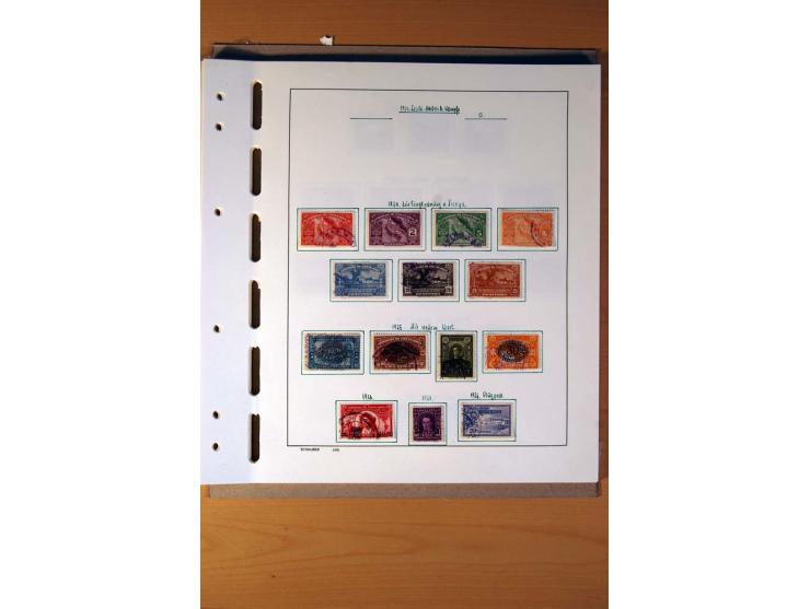 1866/1970, Dominikanische Republik, Guatemala, Kuba und Nicaragua, vorwiegend gestempelte Sammlungen, sauber aufgezogen in 5 