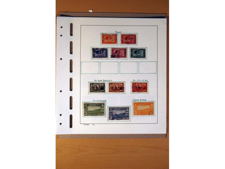 1866/1970, Dominikanische Republik, Guatemala, Kuba und Nicaragua, vorwiegend gestempelte Sammlungen, sauber aufgezogen in 5 