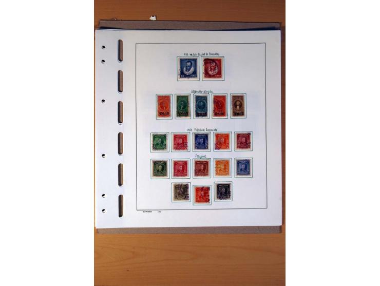 1866/1970, Dominikanische Republik, Guatemala, Kuba und Nicaragua, vorwiegend gestempelte Sammlungen, sauber aufgezogen in 5 