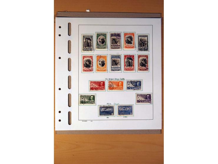 1866/1970, Dominikanische Republik, Guatemala, Kuba und Nicaragua, vorwiegend gestempelte Sammlungen, sauber aufgezogen in 5 