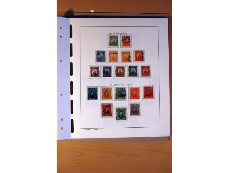 1866/1970, Dominikanische Republik, Guatemala, Kuba und Nicaragua, vorwiegend gestempelte Sammlungen, sauber aufgezogen in 5 