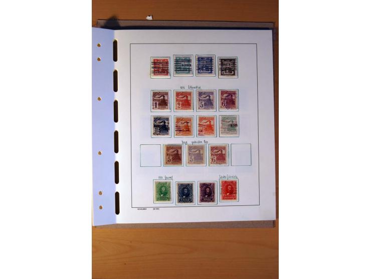 1866/1970, Dominikanische Republik, Guatemala, Kuba und Nicaragua, vorwiegend gestempelte Sammlungen, sauber aufgezogen in 5 
