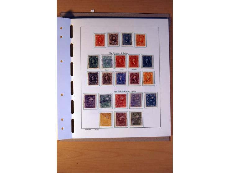 1866/1970, Dominikanische Republik, Guatemala, Kuba und Nicaragua, vorwiegend gestempelte Sammlungen, sauber aufgezogen in 5 