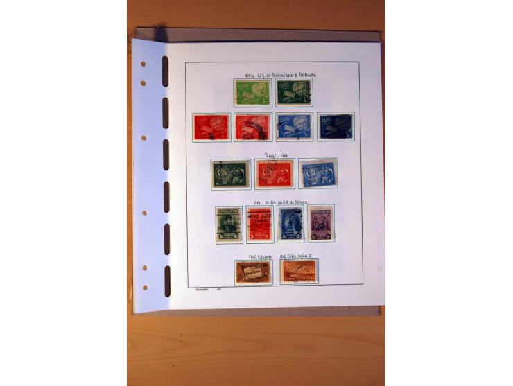 1866/1970, Dominikanische Republik, Guatemala, Kuba und Nicaragua, vorwiegend gestempelte Sammlungen, sauber aufgezogen in 5 