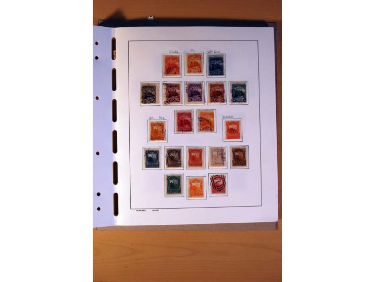 1866/1970, Dominikanische Republik, Guatemala, Kuba und Nicaragua, vorwiegend gestempelte Sammlungen, sauber aufgezogen in 5 