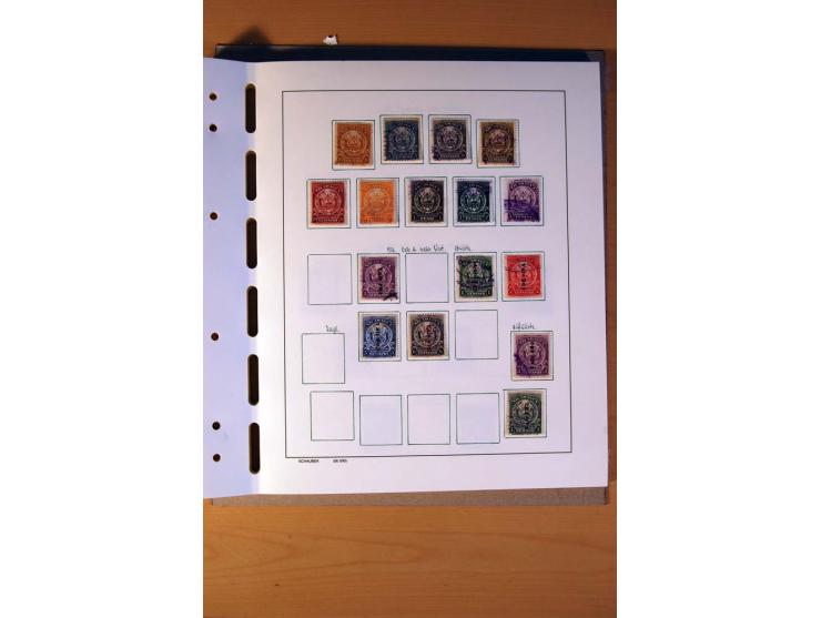 1866/1970, Dominikanische Republik, Guatemala, Kuba und Nicaragua, vorwiegend gestempelte Sammlungen, sauber aufgezogen in 5 