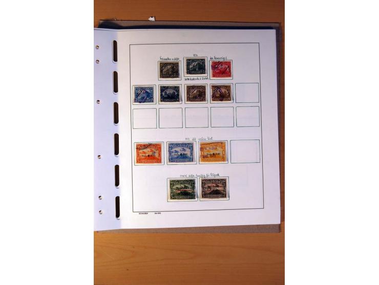 1866/1970, Dominikanische Republik, Guatemala, Kuba und Nicaragua, vorwiegend gestempelte Sammlungen, sauber aufgezogen in 5 