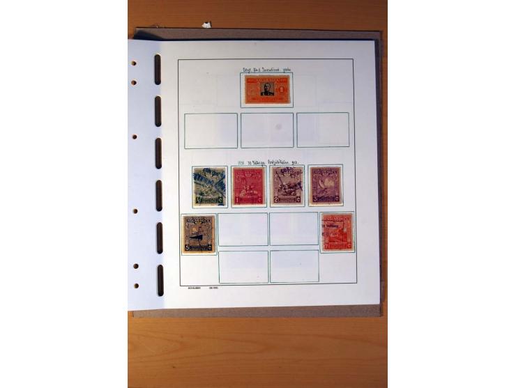 1866/1970, Dominikanische Republik, Guatemala, Kuba und Nicaragua, vorwiegend gestempelte Sammlungen, sauber aufgezogen in 5 