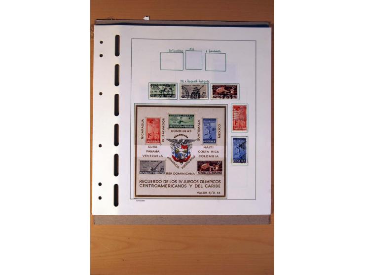 1866/1970, Dominikanische Republik, Guatemala, Kuba und Nicaragua, vorwiegend gestempelte Sammlungen, sauber aufgezogen in 5 