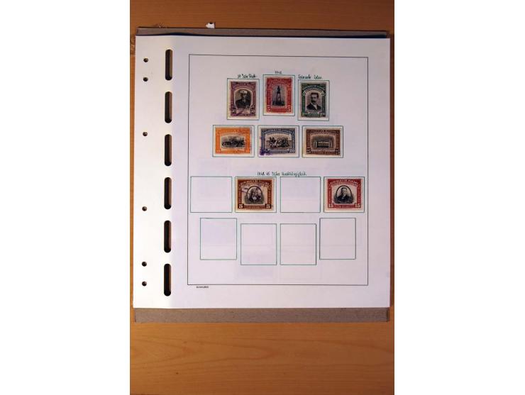 1866/1970, Dominikanische Republik, Guatemala, Kuba und Nicaragua, vorwiegend gestempelte Sammlungen, sauber aufgezogen in 5 