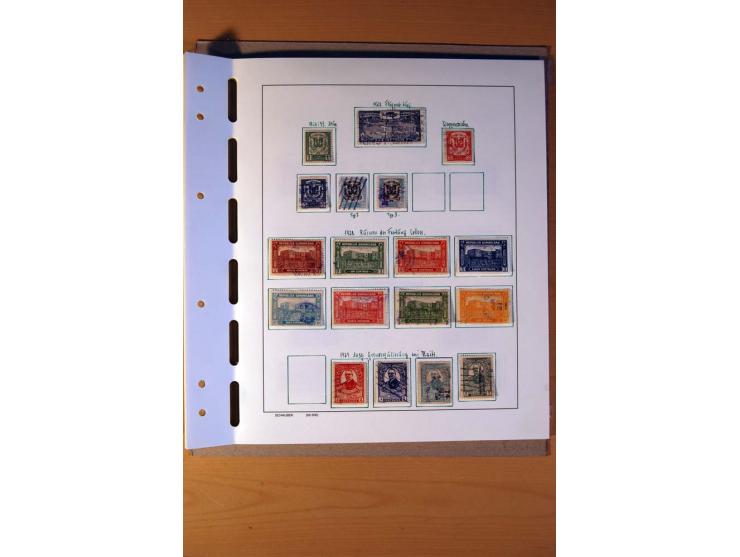 1866/1970, Dominikanische Republik, Guatemala, Kuba und Nicaragua, vorwiegend gestempelte Sammlungen, sauber aufgezogen in 5 