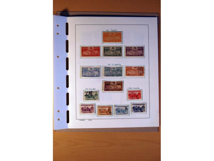 1866/1970, Dominikanische Republik, Guatemala, Kuba und Nicaragua, vorwiegend gestempelte Sammlungen, sauber aufgezogen in 5 