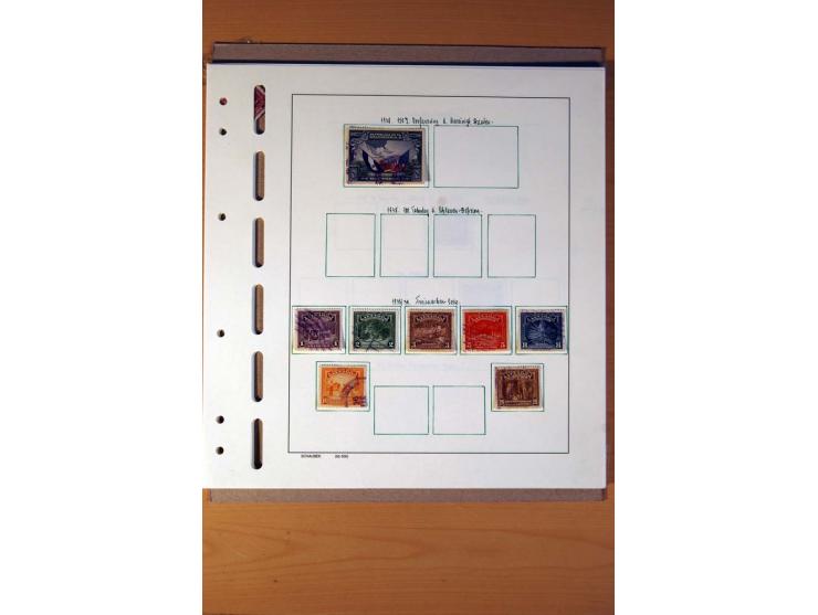 1866/1970, Dominikanische Republik, Guatemala, Kuba und Nicaragua, vorwiegend gestempelte Sammlungen, sauber aufgezogen in 5 