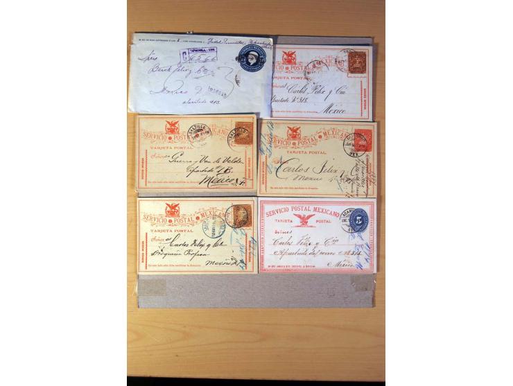 1853/1940, kleine Partie mit 150 Briefe und Karten dabei einige bessere frühe Briefe von Chile und Mexiko