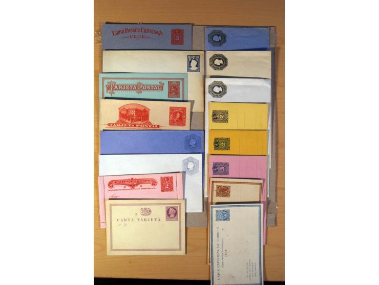 1853/1940, kleine Partie mit 150 Briefe und Karten dabei einige bessere frühe Briefe von Chile und Mexiko