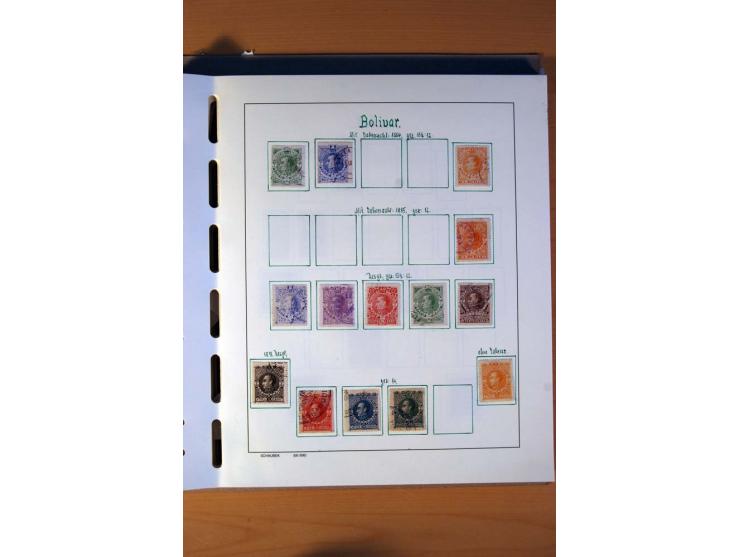 1858/1975, vorwiegend gestempelte Sammlung Ecuador, Kolumbien, Paraguay, Peru, Uruguay und Venezuela, dabei etliche bessere W