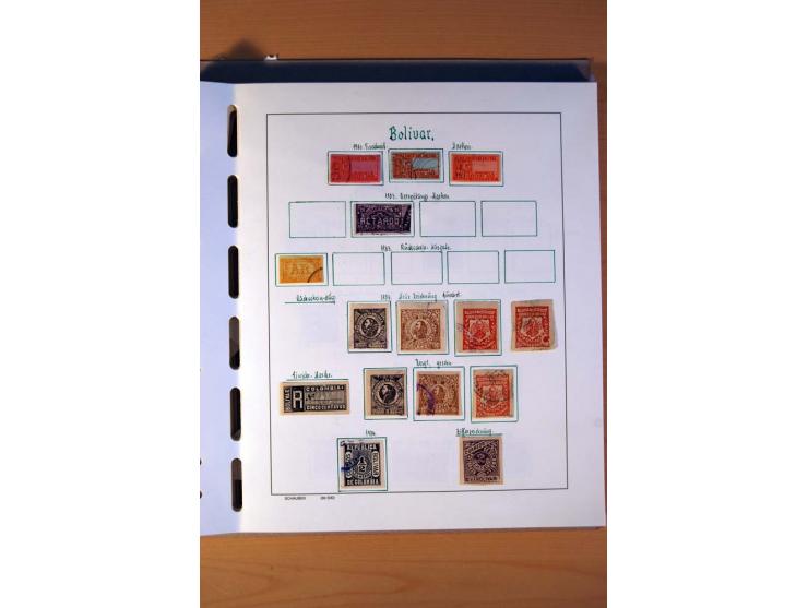 1858/1975, vorwiegend gestempelte Sammlung Ecuador, Kolumbien, Paraguay, Peru, Uruguay und Venezuela, dabei etliche bessere W