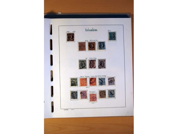 1858/1975, vorwiegend gestempelte Sammlung Ecuador, Kolumbien, Paraguay, Peru, Uruguay und Venezuela, dabei etliche bessere W