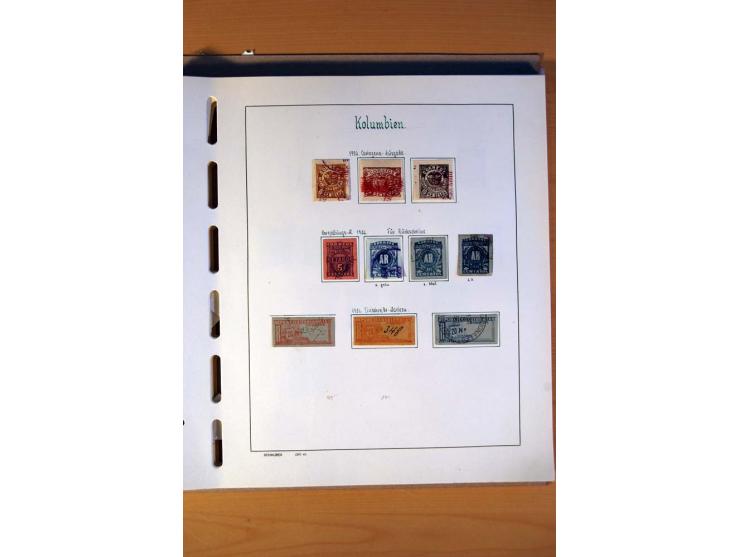 1858/1975, vorwiegend gestempelte Sammlung Ecuador, Kolumbien, Paraguay, Peru, Uruguay und Venezuela, dabei etliche bessere W