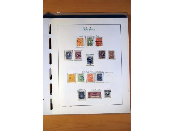 1858/1975, vorwiegend gestempelte Sammlung Ecuador, Kolumbien, Paraguay, Peru, Uruguay und Venezuela, dabei etliche bessere W