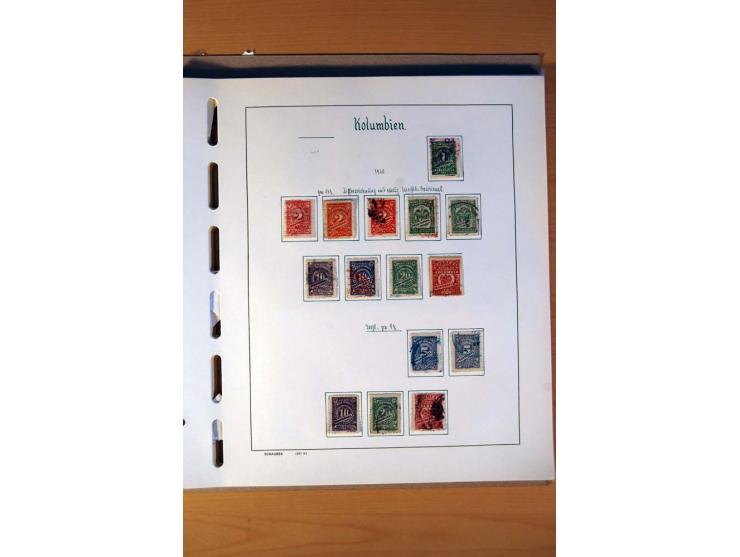 1858/1975, vorwiegend gestempelte Sammlung Ecuador, Kolumbien, Paraguay, Peru, Uruguay und Venezuela, dabei etliche bessere W