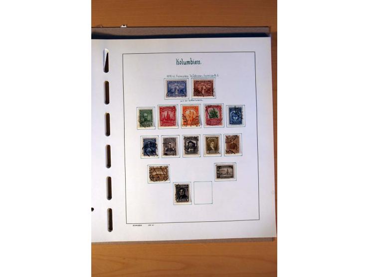 1858/1975, vorwiegend gestempelte Sammlung Ecuador, Kolumbien, Paraguay, Peru, Uruguay und Venezuela, dabei etliche bessere W