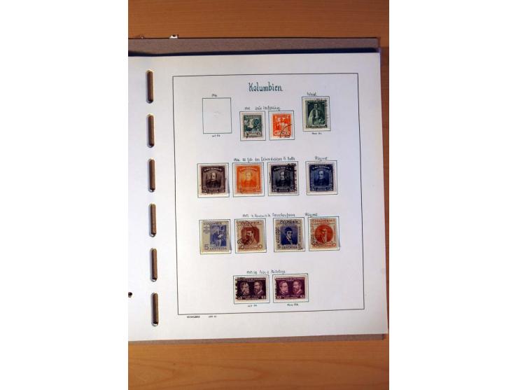 1858/1975, vorwiegend gestempelte Sammlung Ecuador, Kolumbien, Paraguay, Peru, Uruguay und Venezuela, dabei etliche bessere W