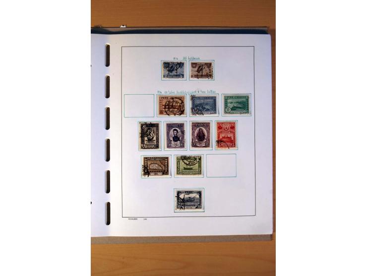 1858/1975, vorwiegend gestempelte Sammlung Ecuador, Kolumbien, Paraguay, Peru, Uruguay und Venezuela, dabei etliche bessere W