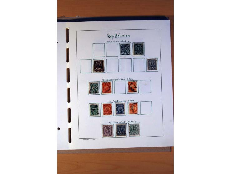 1858/1975, vorwiegend gestempelte Sammlung Ecuador, Kolumbien, Paraguay, Peru, Uruguay und Venezuela, dabei etliche bessere W