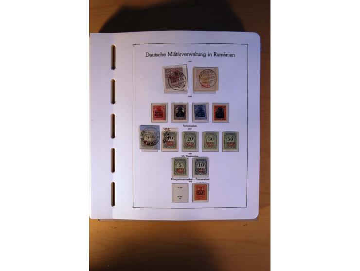 1914/58, ungebrauchte, postfrische und gestempelte Sammlung Abstimmungsgebiete, Danzig, Memel und Saar sowie Besetzung  WK I.