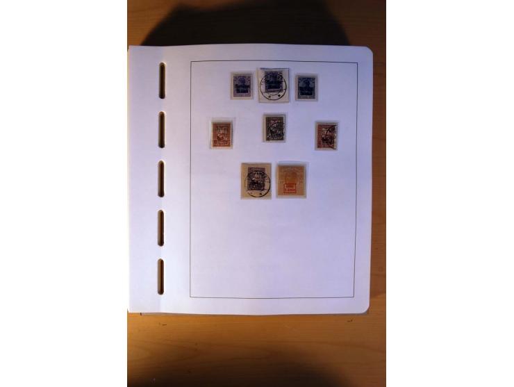 1914/58, ungebrauchte, postfrische und gestempelte Sammlung Abstimmungsgebiete, Danzig, Memel und Saar sowie Besetzung  WK I.