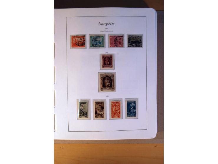 1914/58, ungebrauchte, postfrische und gestempelte Sammlung Abstimmungsgebiete, Danzig, Memel und Saar sowie Besetzung  WK I.