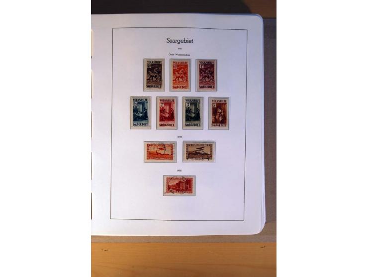 1914/58, ungebrauchte, postfrische und gestempelte Sammlung Abstimmungsgebiete, Danzig, Memel und Saar sowie Besetzung  WK I.