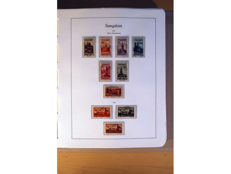1914/58, ungebrauchte, postfrische und gestempelte Sammlung Abstimmungsgebiete, Danzig, Memel und Saar sowie Besetzung  WK I.