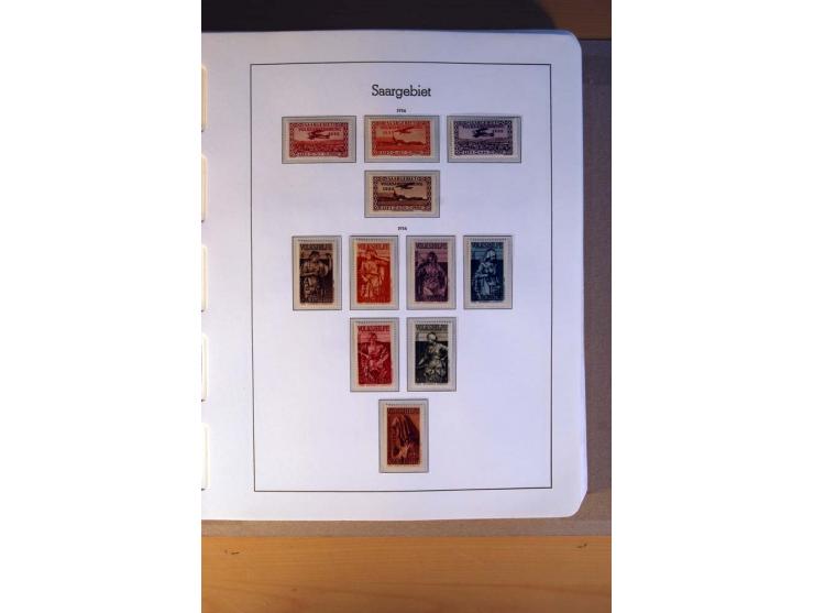 1914/58, ungebrauchte, postfrische und gestempelte Sammlung Abstimmungsgebiete, Danzig, Memel und Saar sowie Besetzung  WK I.
