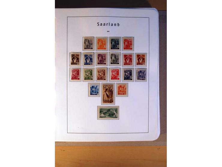 1914/58, ungebrauchte, postfrische und gestempelte Sammlung Abstimmungsgebiete, Danzig, Memel und Saar sowie Besetzung  WK I.