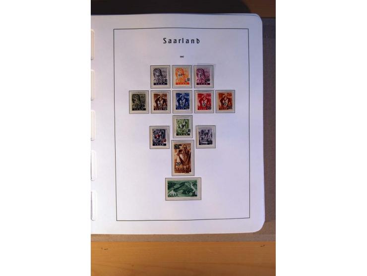 1914/58, ungebrauchte, postfrische und gestempelte Sammlung Abstimmungsgebiete, Danzig, Memel und Saar sowie Besetzung  WK I.