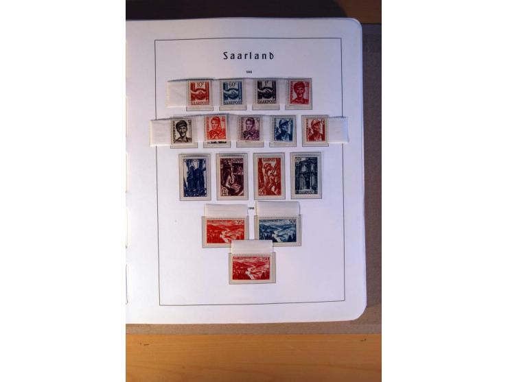 1914/58, ungebrauchte, postfrische und gestempelte Sammlung Abstimmungsgebiete, Danzig, Memel und Saar sowie Besetzung  WK I.