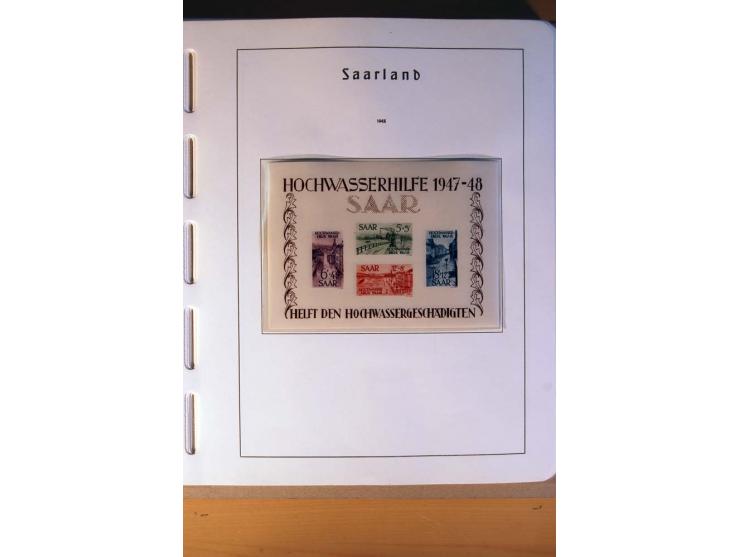1914/58, ungebrauchte, postfrische und gestempelte Sammlung Abstimmungsgebiete, Danzig, Memel und Saar sowie Besetzung  WK I.