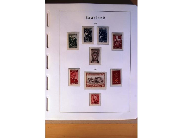1914/58, ungebrauchte, postfrische und gestempelte Sammlung Abstimmungsgebiete, Danzig, Memel und Saar sowie Besetzung  WK I.
