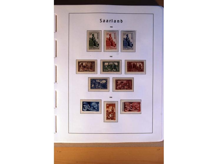 1914/58, ungebrauchte, postfrische und gestempelte Sammlung Abstimmungsgebiete, Danzig, Memel und Saar sowie Besetzung  WK I.