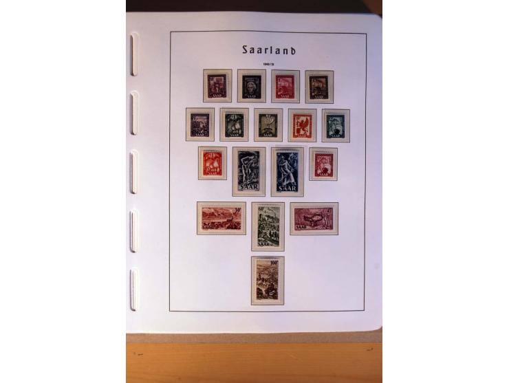 1914/58, ungebrauchte, postfrische und gestempelte Sammlung Abstimmungsgebiete, Danzig, Memel und Saar sowie Besetzung  WK I.