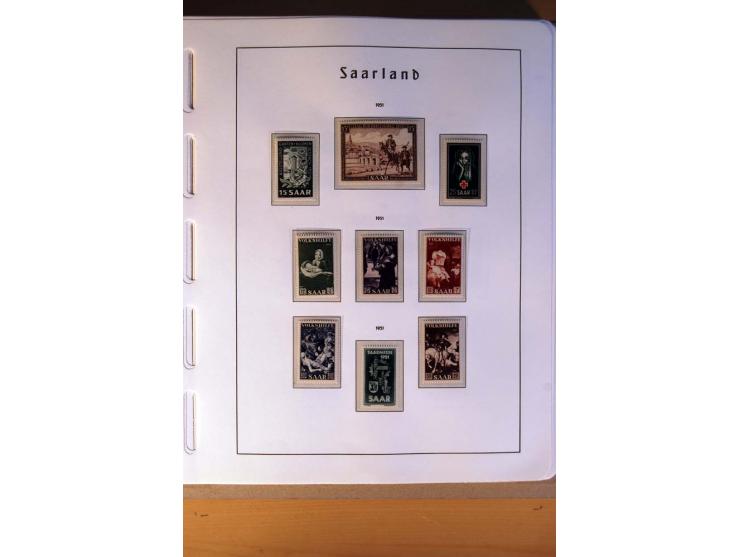 1914/58, ungebrauchte, postfrische und gestempelte Sammlung Abstimmungsgebiete, Danzig, Memel und Saar sowie Besetzung  WK I.