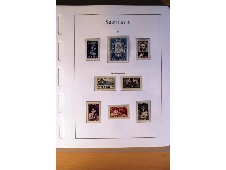 1914/58, ungebrauchte, postfrische und gestempelte Sammlung Abstimmungsgebiete, Danzig, Memel und Saar sowie Besetzung  WK I.