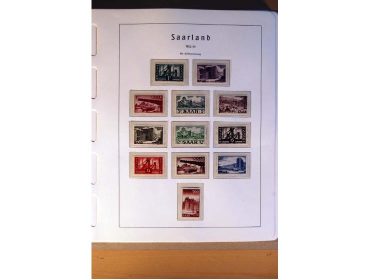 1914/58, ungebrauchte, postfrische und gestempelte Sammlung Abstimmungsgebiete, Danzig, Memel und Saar sowie Besetzung  WK I.