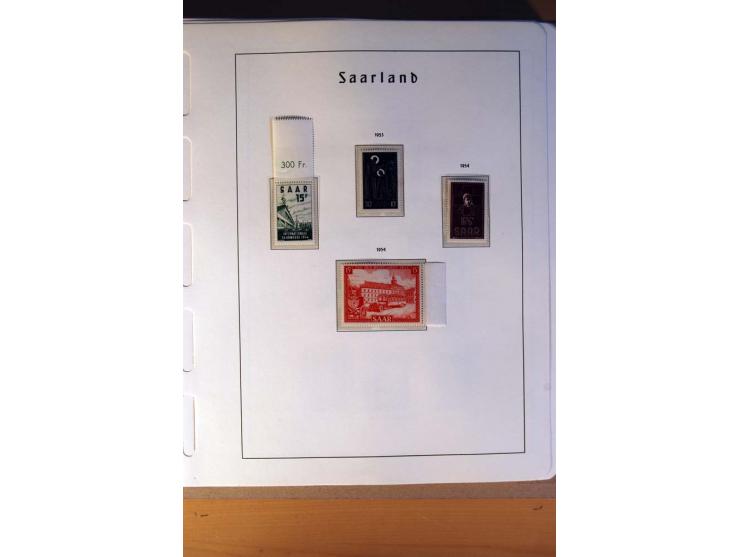 1914/58, ungebrauchte, postfrische und gestempelte Sammlung Abstimmungsgebiete, Danzig, Memel und Saar sowie Besetzung  WK I.