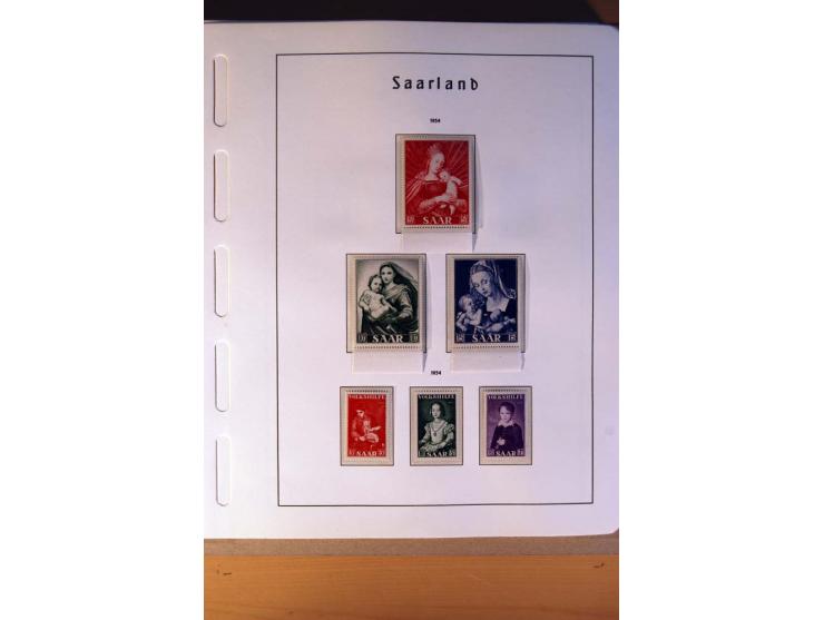1914/58, ungebrauchte, postfrische und gestempelte Sammlung Abstimmungsgebiete, Danzig, Memel und Saar sowie Besetzung  WK I.