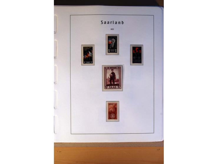 1914/58, ungebrauchte, postfrische und gestempelte Sammlung Abstimmungsgebiete, Danzig, Memel und Saar sowie Besetzung  WK I.